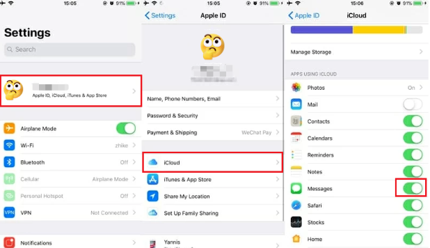 ensure-icloud-messages-is-enable